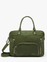 Handtas Vintage Leder Nat et nin Groen vintage MACY